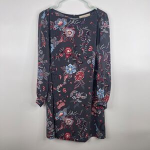 LOFT Ann Taylor Womens‎ Floral Shift Dress Size 4 Round Neck Workwear Church